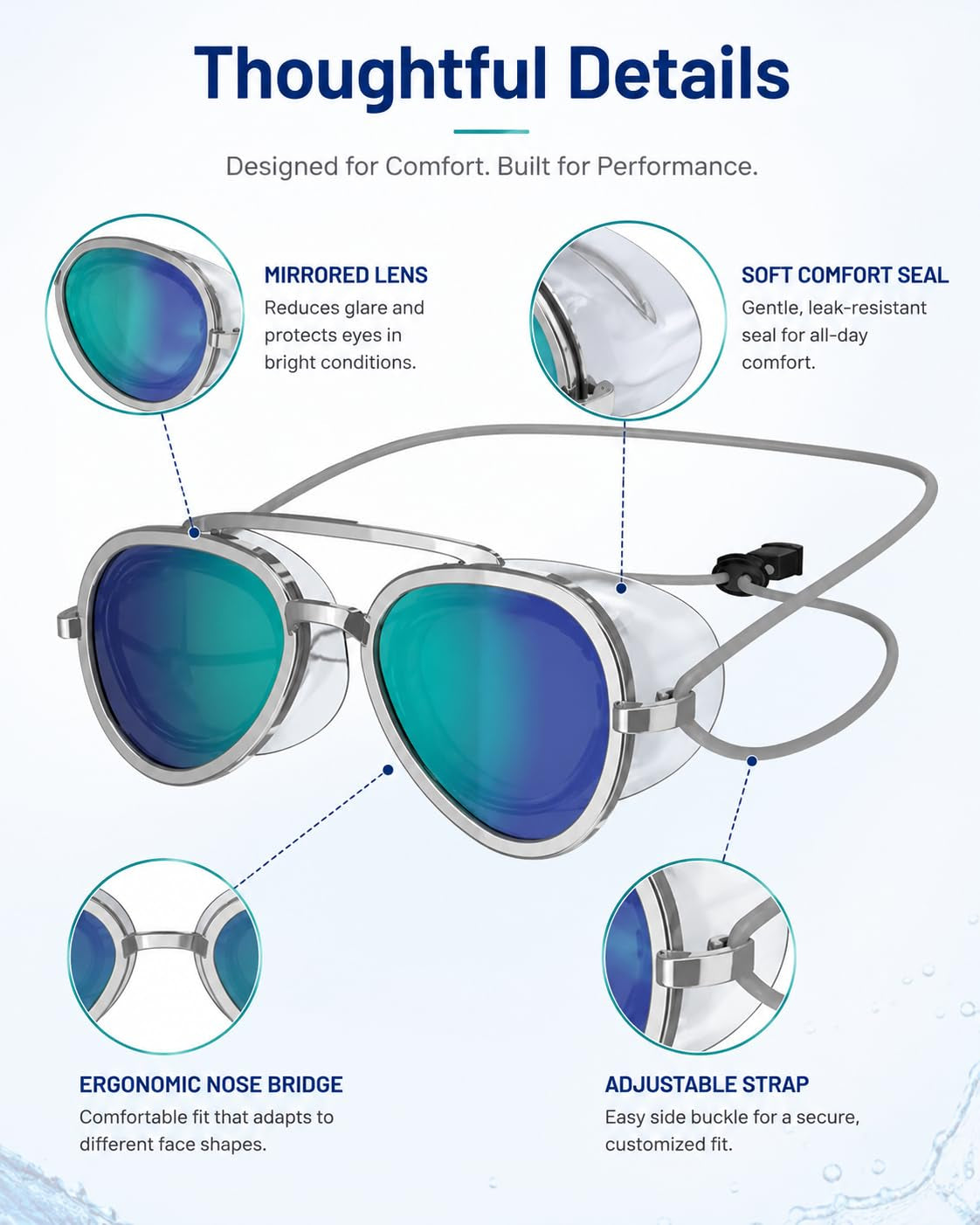 2026 NEW Swimming Goggles, No Leak, Anti UV, for Training and Competition