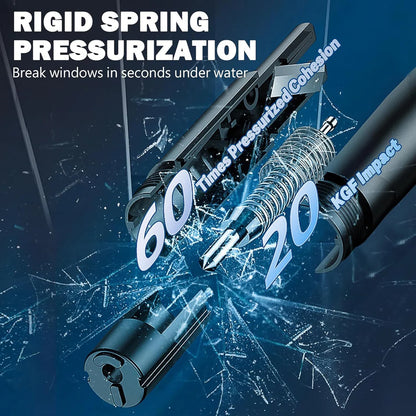 2026 Upgraded Safety Hammer,Safe Hammer Glass Breaker Under Water,Seatbelt Cutter Window Breaker Emergency Escape Tool,Seat Belt Cutter and Glass Breaker for Cars