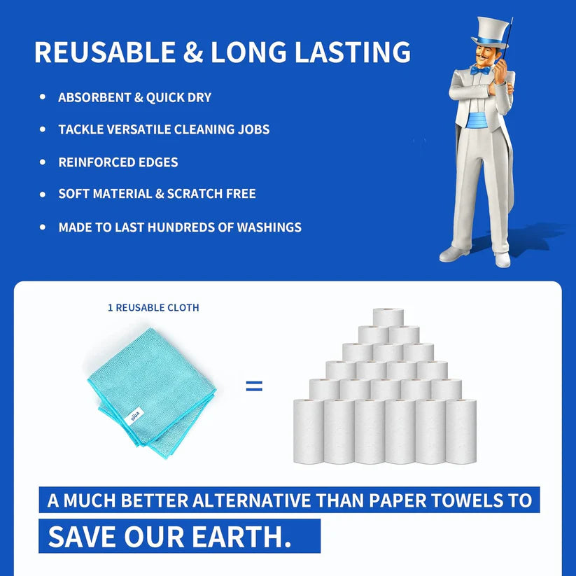 One Wipe, Zero Streaks: The Ultimate Ultra-Absorbent Cleaning Cloth