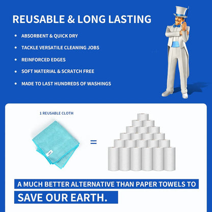 One Wipe, Zero Streaks: The Ultimate Ultra-Absorbent Cleaning Cloth