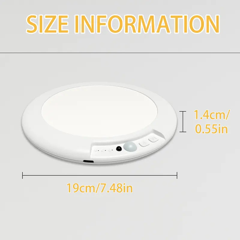 Rechargeable Motion Sensor Ceiling Light with Remote