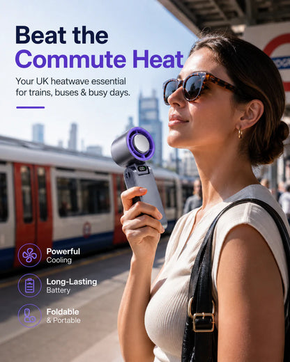 Handheld Portable Fan with Ice Cooler