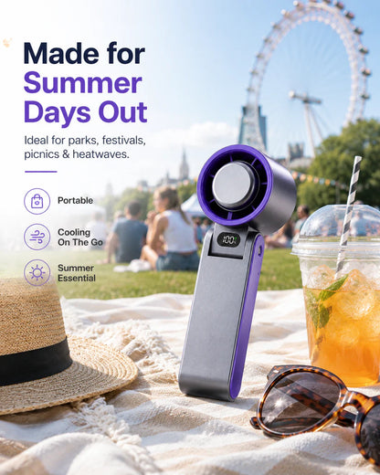 Handheld Portable Fan with Ice Cooler