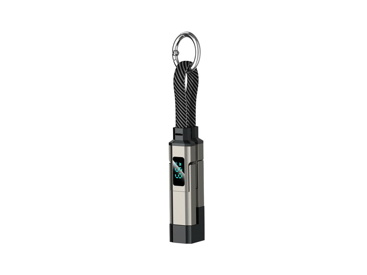 🔥HOT SALE 50% OFF🔥4-in-1 Digital Display Keychain Charging Cable