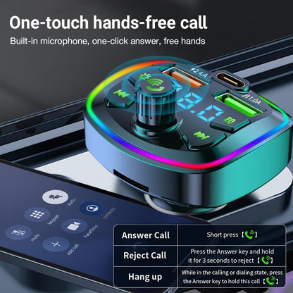 Car Bluetooth MP3 Player – Wireless FM Transmitter & Fast Charging Adapter