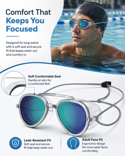 2026 NEW Swimming Goggles, No Leak, Anti UV, for Training and Competition