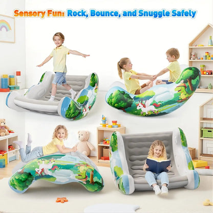 🎁Kids Inflatable Sensory Rocking Chair | Montessori Air Cloud Rocker
