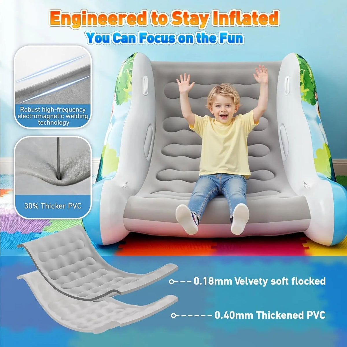🎁Kids Inflatable Sensory Rocking Chair | Montessori Air Cloud Rocker