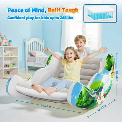 🎁Kids Inflatable Sensory Rocking Chair | Montessori Air Cloud Rocker