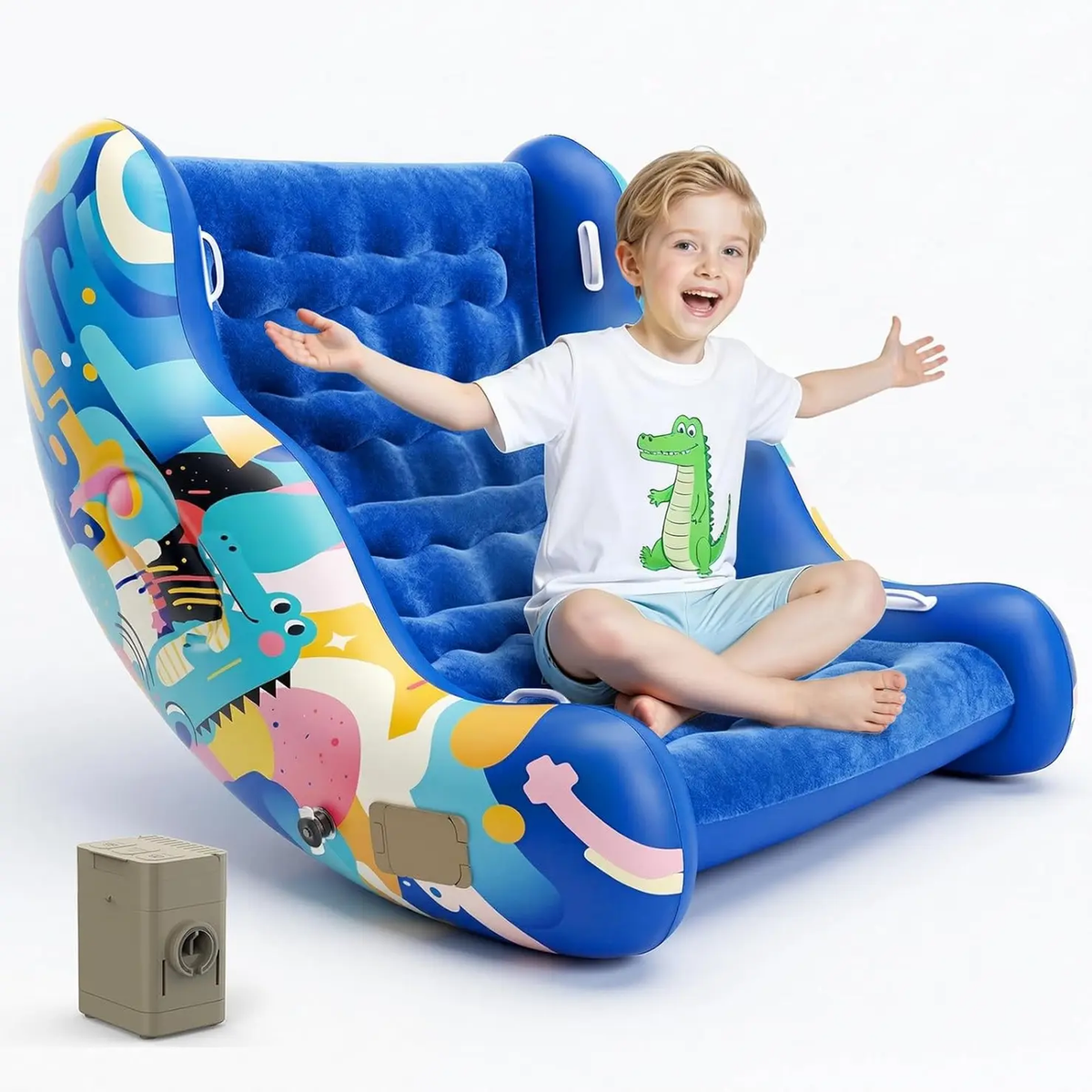 🎁Kids Inflatable Sensory Rocking Chair | Montessori Air Cloud Rocker
