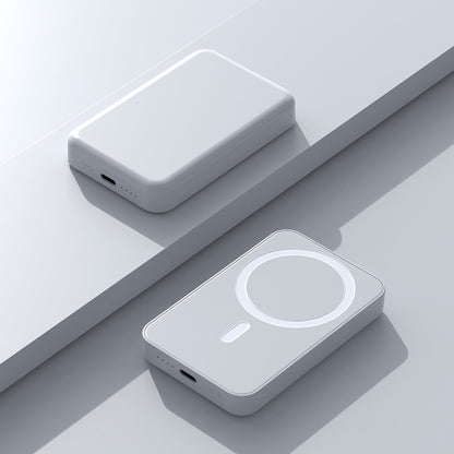 5000mAh Magnetic Power Bank for iPhone 12–17 Series, Works Best with MagSafe Case or No Case, Portable Wireless Charger fathersdaygift
