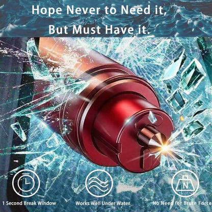 2026 Upgraded Safety Hammer,Safe Hammer Glass Breaker Under Water,Seatbelt Cutter Window Breaker Emergency Escape Tool,Seat Belt Cutter and Glass Breaker for Cars