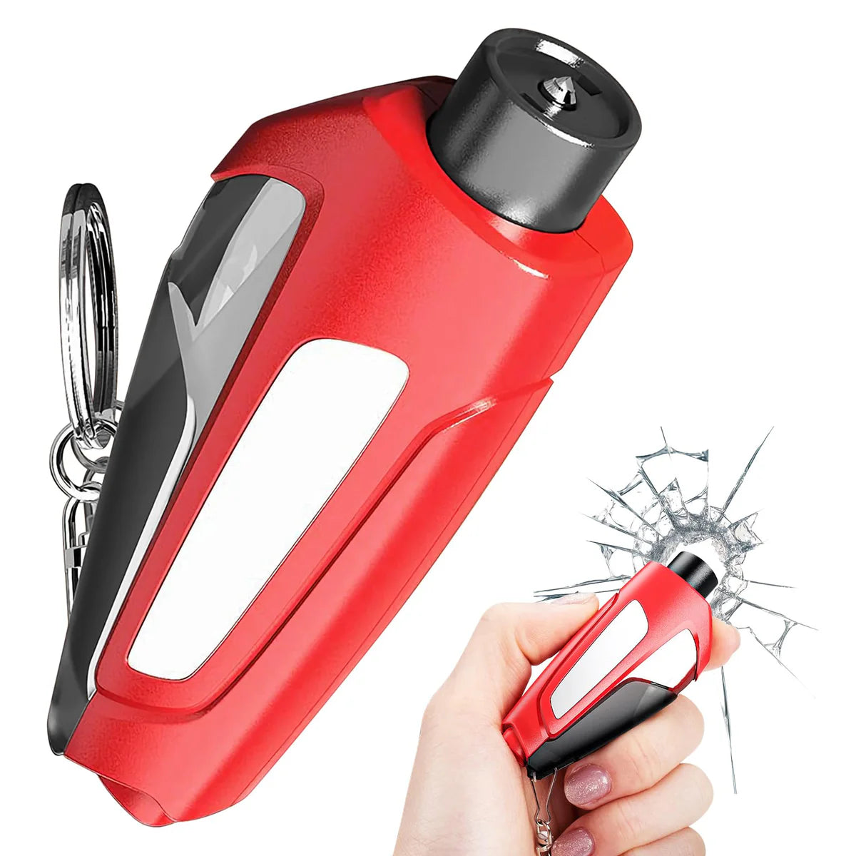2026 Upgraded Safety Hammer,Safe Hammer Glass Breaker Under Water,Seatbelt Cutter Window Breaker Emergency Escape Tool,Seat Belt Cutter and Glass Breaker for Cars