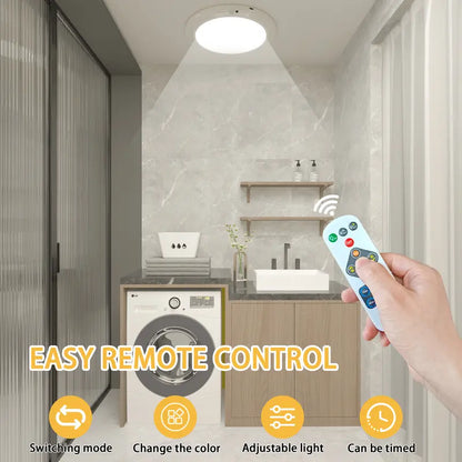 Rechargeable Motion Sensor Ceiling Light with Remote