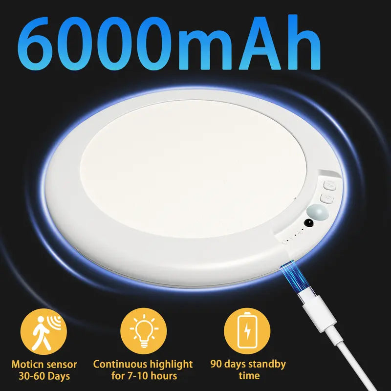 Rechargeable Motion Sensor Ceiling Light with Remote