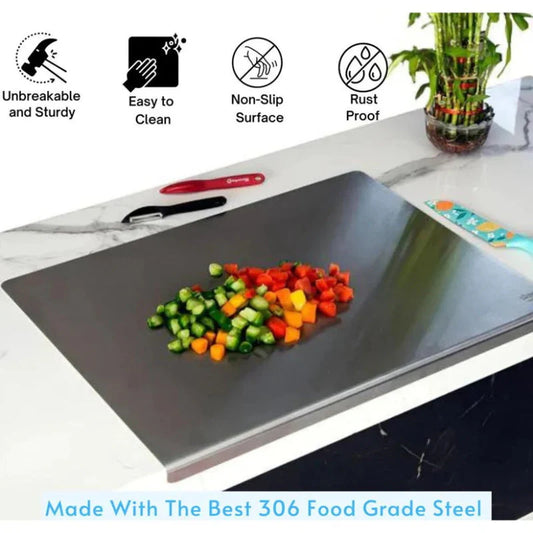 🔥Hot Sale⚡50K+ SOLD!🎁Stainless Steel Countertop Chopping Board