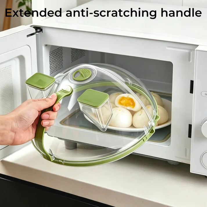 Collapsible Microwave Splatter Cover & Food Steamer Guard