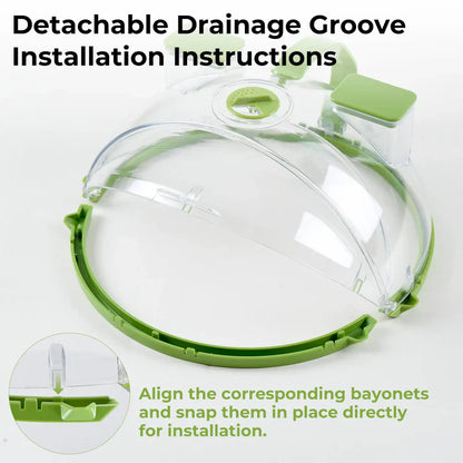 Collapsible Microwave Splatter Cover & Food Steamer Guard
